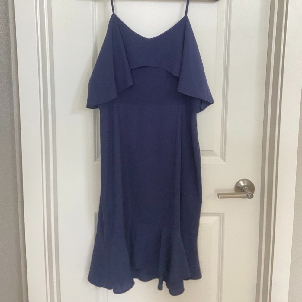 Leith Navy Blue Mini Dress w/ Spaghetti Straps